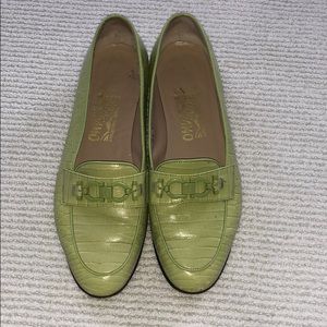 Green Ferragamo Shoes